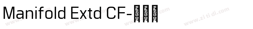 Manifold Extd CF字体转换